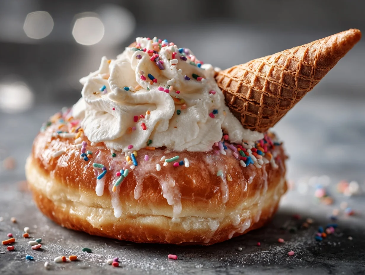 Birthday Cone Donut