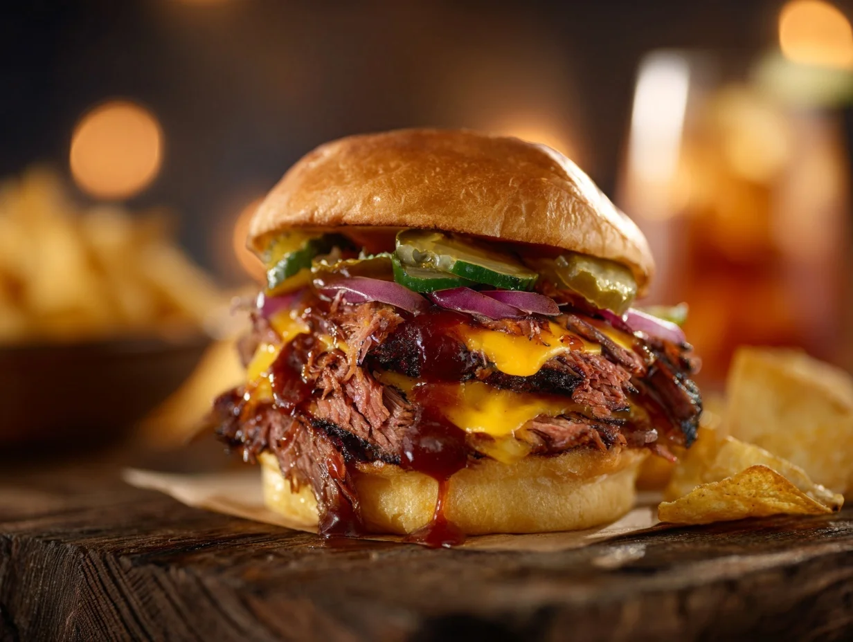 Brisket Cheddar Burger