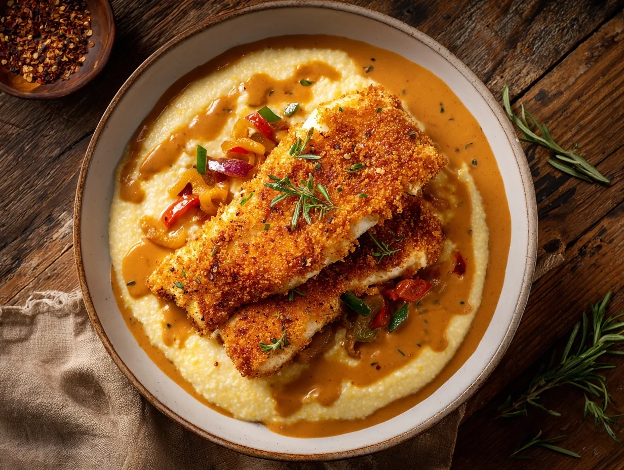 Fried White Fish & Grits