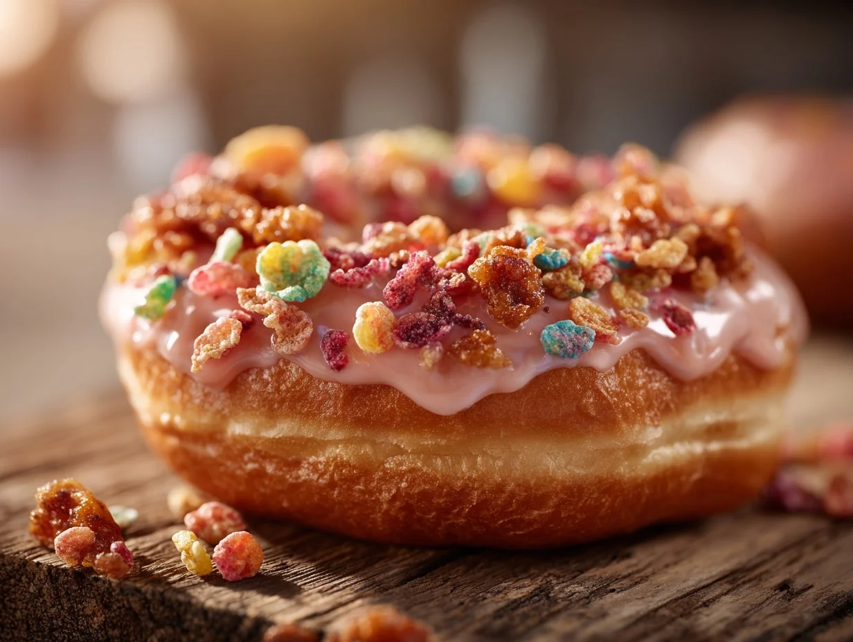Fruity Pebbles Donut