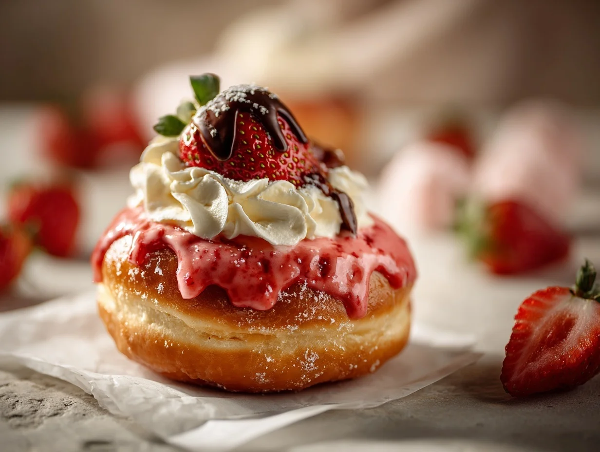 Strawberry & Cream Donut